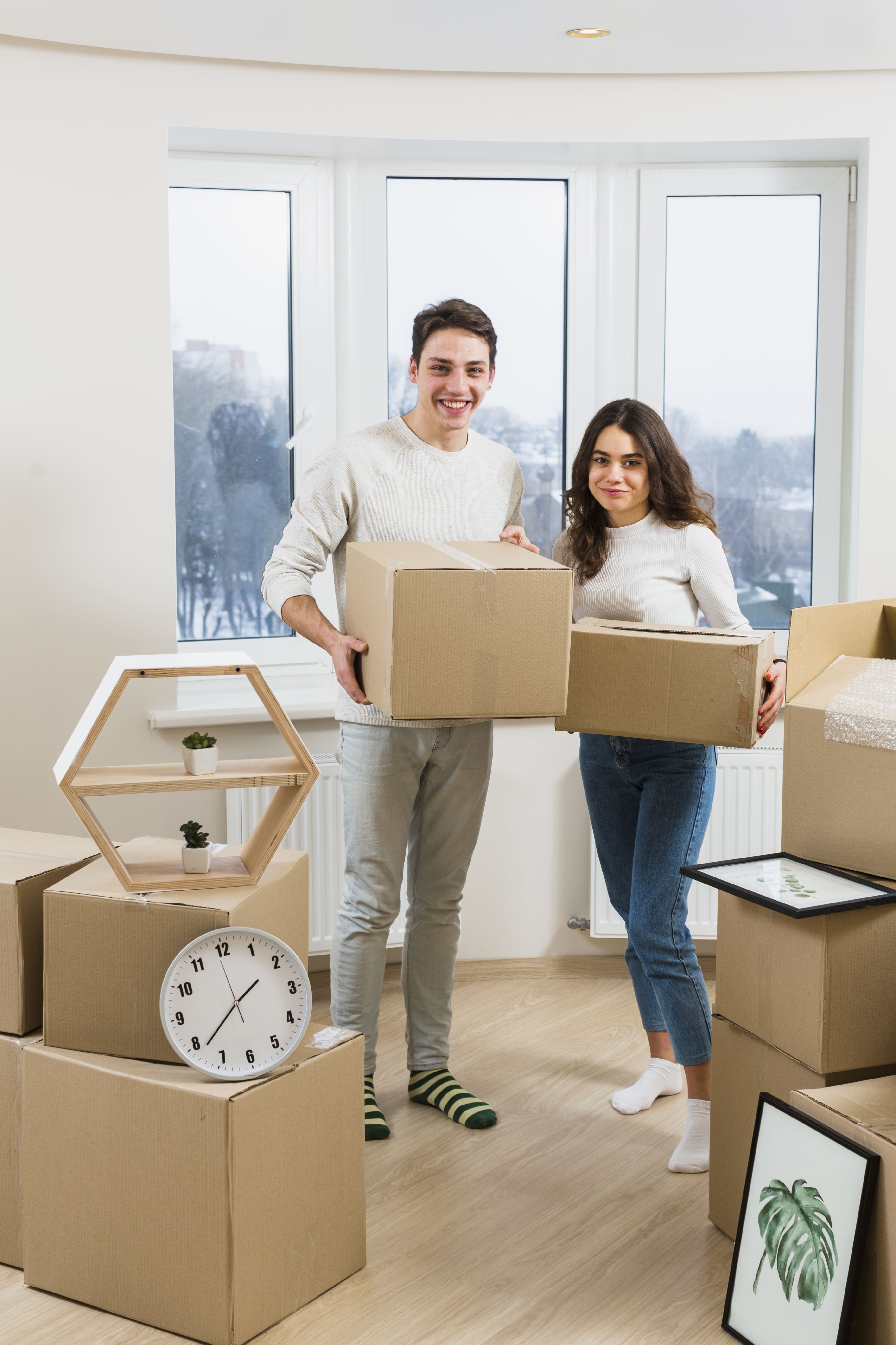 Mover packing boxes